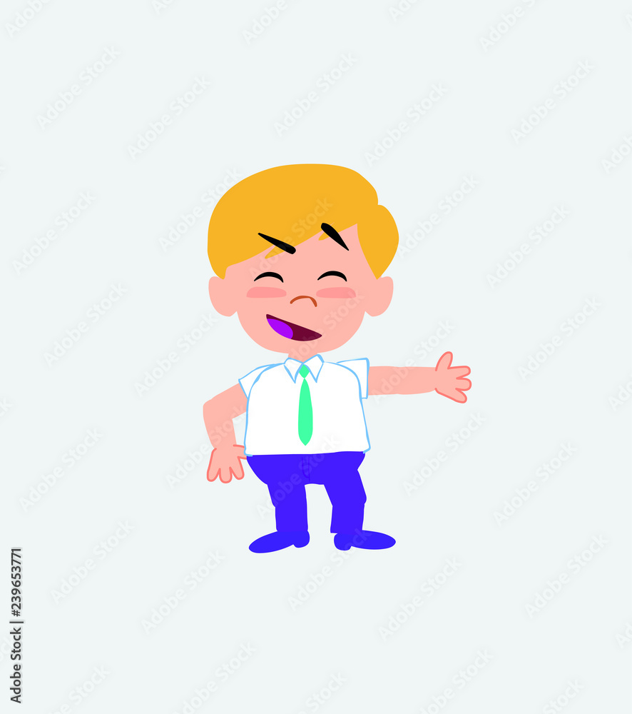Businessman in casual style showing something in an optimistic and positive attitude. Businessman in casual style showing something in an optimistic and positive attitude.