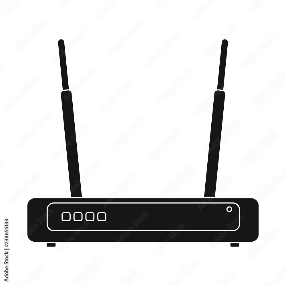 Isolated object of laptop and device icon. Collection of laptop and server stock vector illustration.