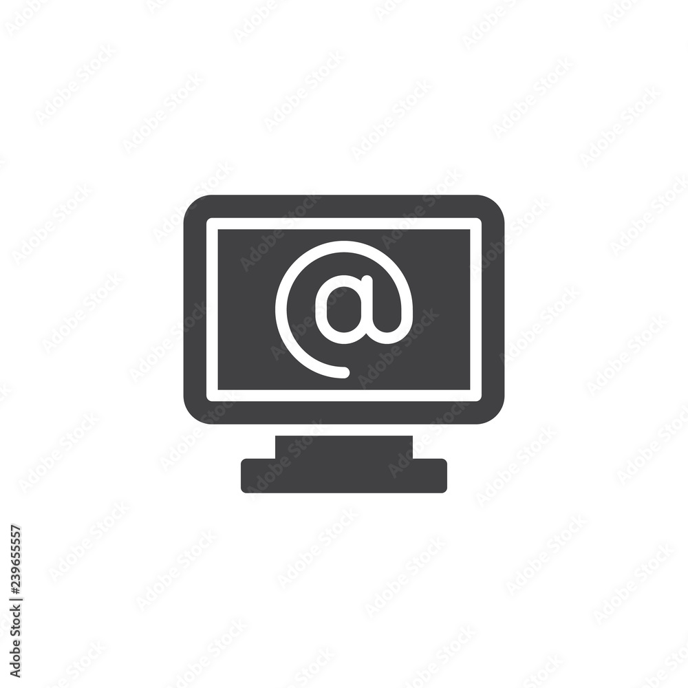 Email desktop vector icon. filled flat sign for mobile concept and web design. Internet mail simple solid icon. Symbol, logo illustration. Pixel perfect vector graphics Email desktop vector icon. filled flat sign for mobile concept and web design. Internet mail simple solid icon. Symbol, logo illustration. Pixel perfect vector graphics