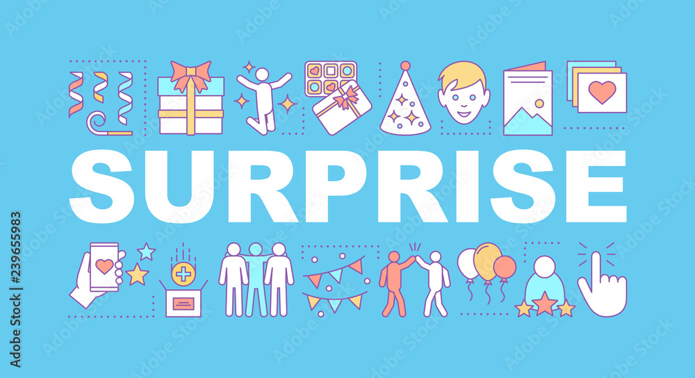 Surprise word concepts banner Surprise word concepts banner