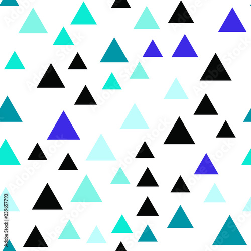 Triangles Seamless vector EPS 10 Abstract geometric pattern. Multicolor Figures. Texture for print and Banner. Flat style