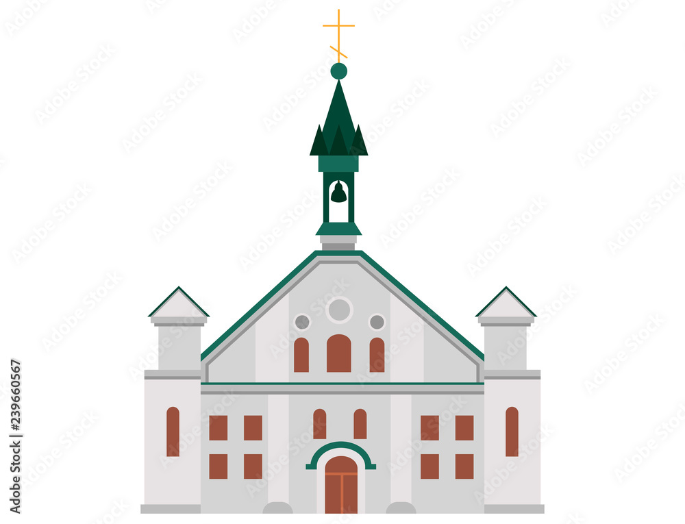 Catholic church for churchgoers and religious people