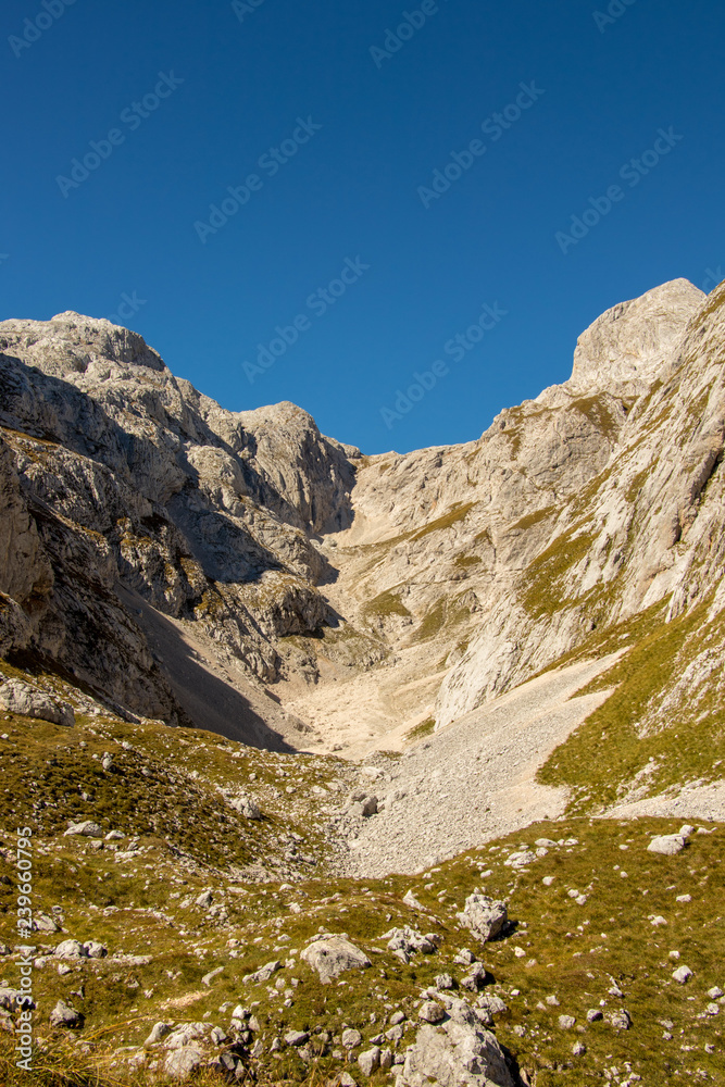 steep mountain valley