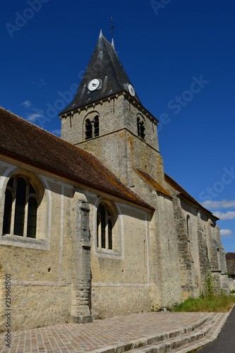 Omerville , France - july 27 2018 : picturesque village photo