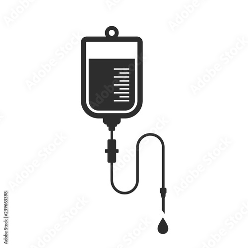 Iv blood bag icon