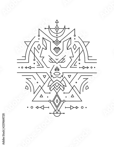 sacred geometry wolf