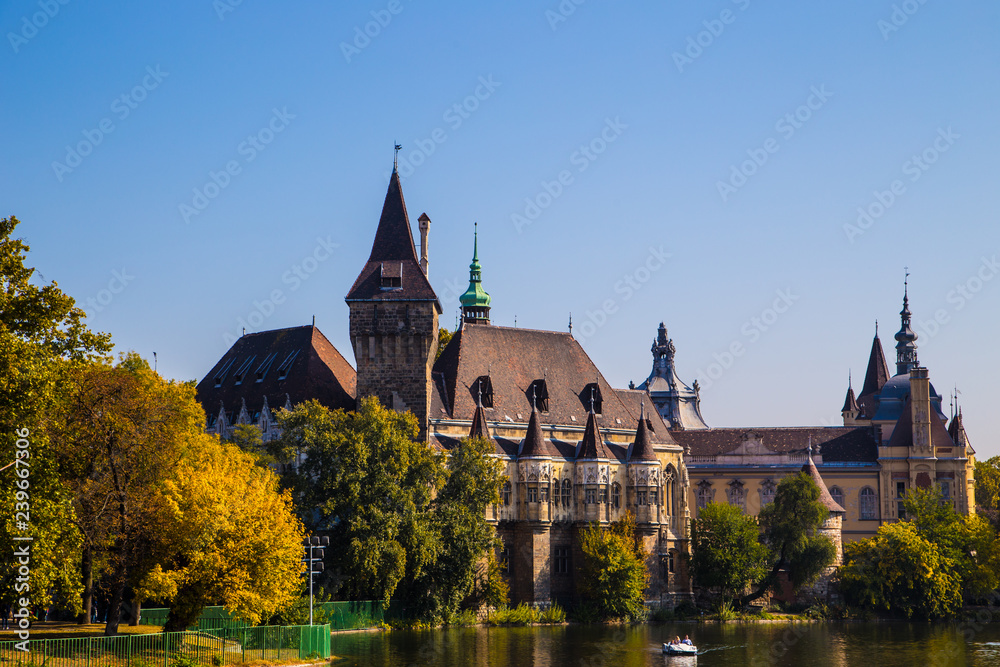 Vajdahunyad Castle in Budapest, Hungary