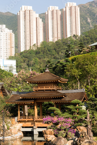 Temple in Hong Kong city