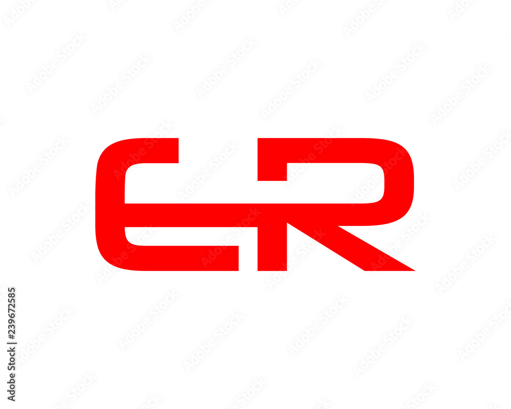 Initial Letter ER Logo Template Design Vector Initial Letter ER Logo Template Design Vector