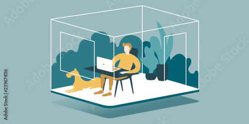 Remote work with cloud technology