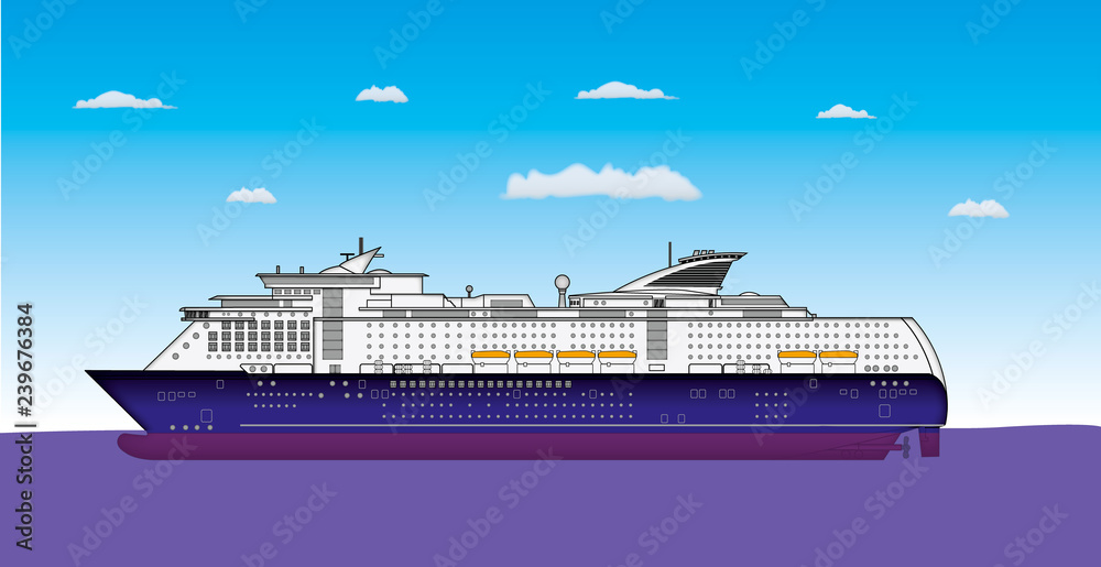 Obraz premium Bateau de croisière 01