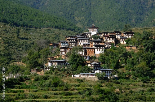 Hillside village, Central Bhutan © Jerry