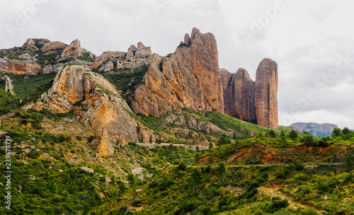 los mallos de riglos, spain photo