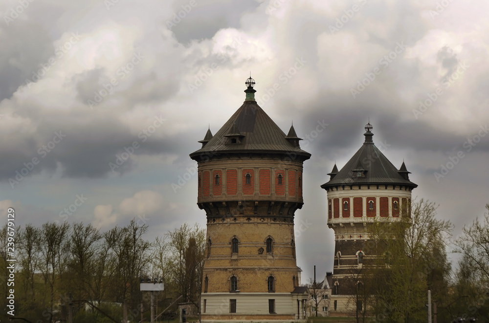 Obraz premium water towers Riga