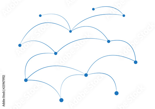 Connectivity and global networks communication converging lines