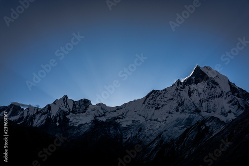 Machapchare is beautiful mountain in himalaya Nepal