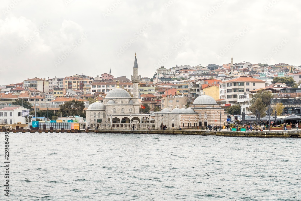 istanbul bosporus cruise landscape. istanbul mosque 