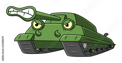 Cartoon anger tank