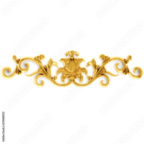 Gilded stucco, collection gold cartouch 