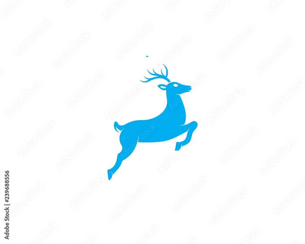 reindeer illustration design template reindeer illustration design template