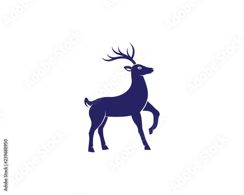 reindeer illustration design template