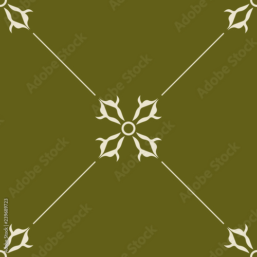 abstract floral seamless pattern with flowers, netting and leaves