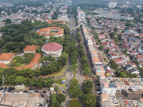 Fototapeta Naklejka Na Ścianę i Meble -  Aerial view of BSD area, South Tangerang, Indonesia.