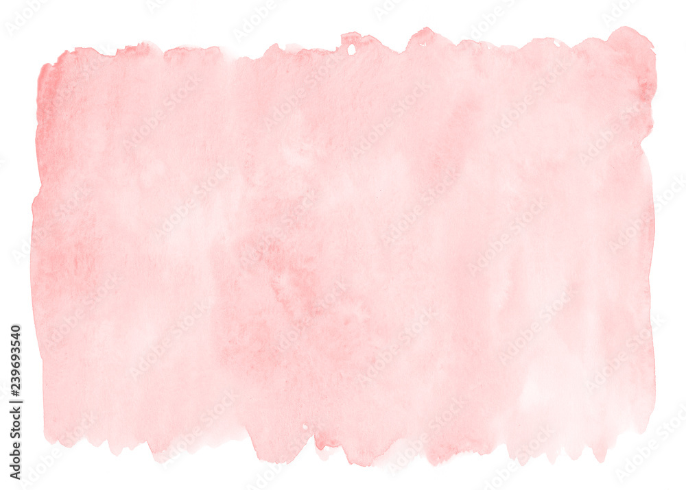 Pink watercolor background - obrazy, fototapety, plakaty 