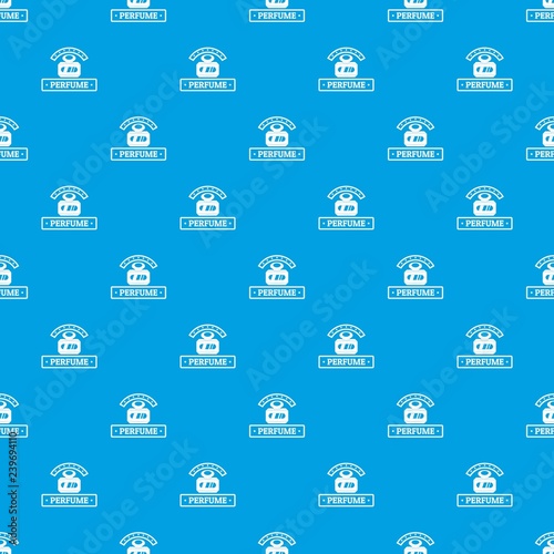 Perfume botte pattern vector seamless blue repeat for any use