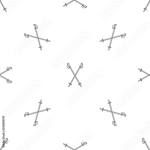 Nord walk sticks icon. Outline illustration of nord walk sticks vector icon for web design isolated on white background