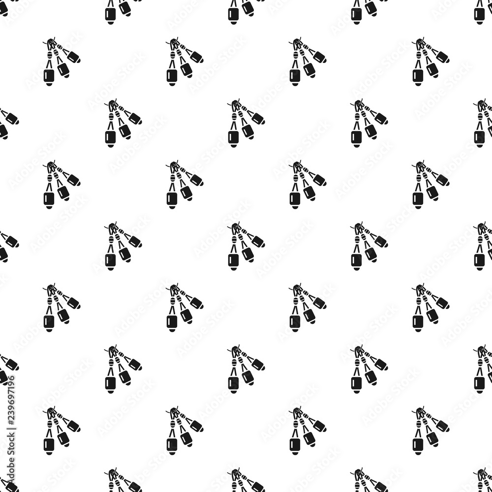 Climbing tool pattern seamless vector repeat for any web design