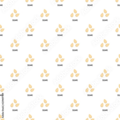 Sesame pattern seamless vector repeat for any web design