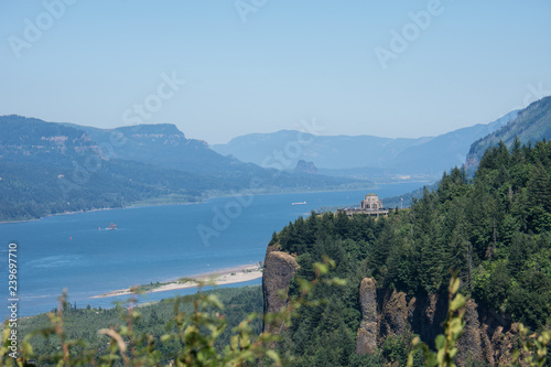 Crown Point Vista House from the lookout at Portland Women's Forum Park in Oregon © MelissaMN
