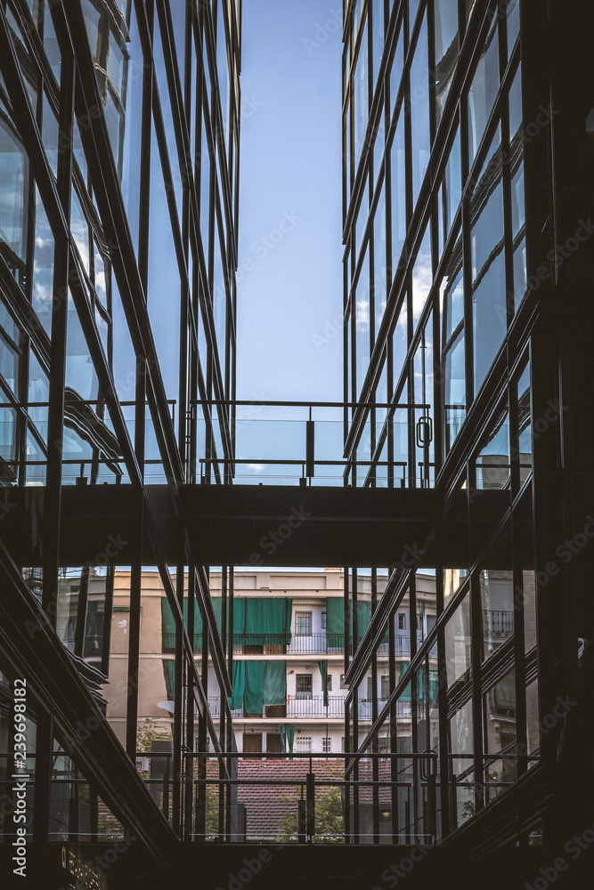 Obraz premium glass and brick 