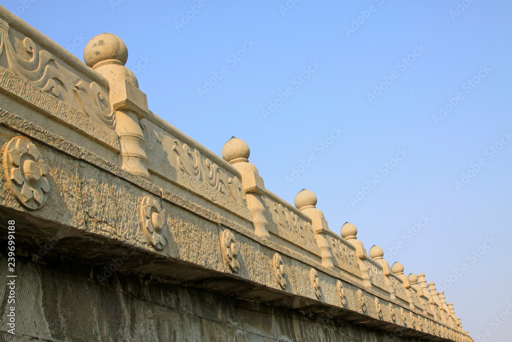 Fototapeta premium Stone bridge and rail