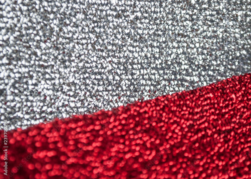 Silver and red glittery shimmering background with blinking details. Silver and red glittery shimmering background with blinking details.