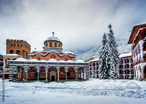 Rila Monastery in winter © mon