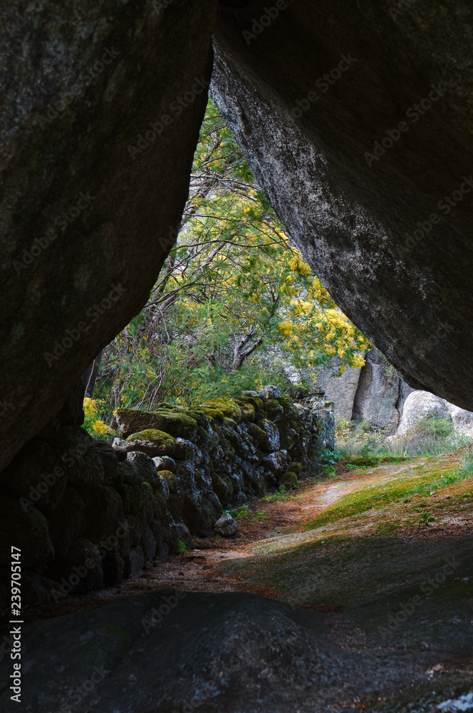 Cave in Monsanto mountains. Castelo Branco, Portugal