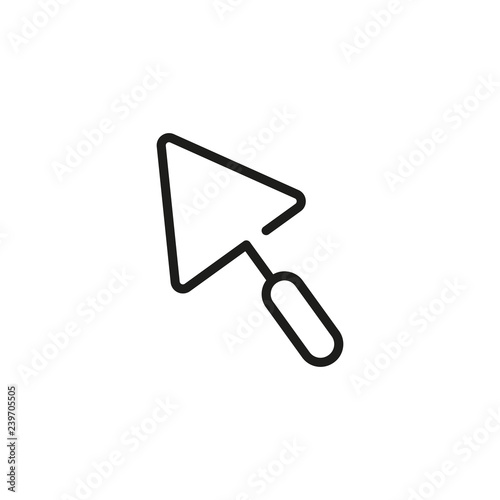 Trowel line icon. Job, design, industry. Tool concept. Can be used for topics like construction, renovation, bricklaying