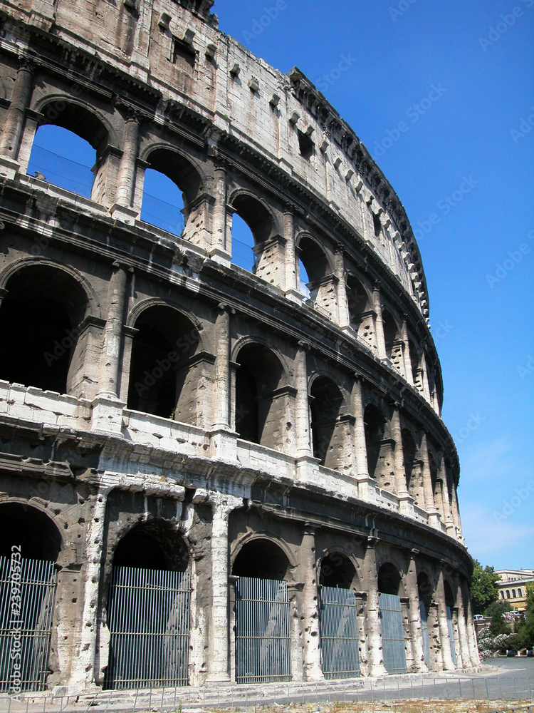 The Great Roman Colosseum. Rome, Italy