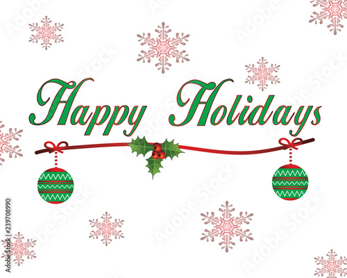 Christmas-Happy Holidays Sign