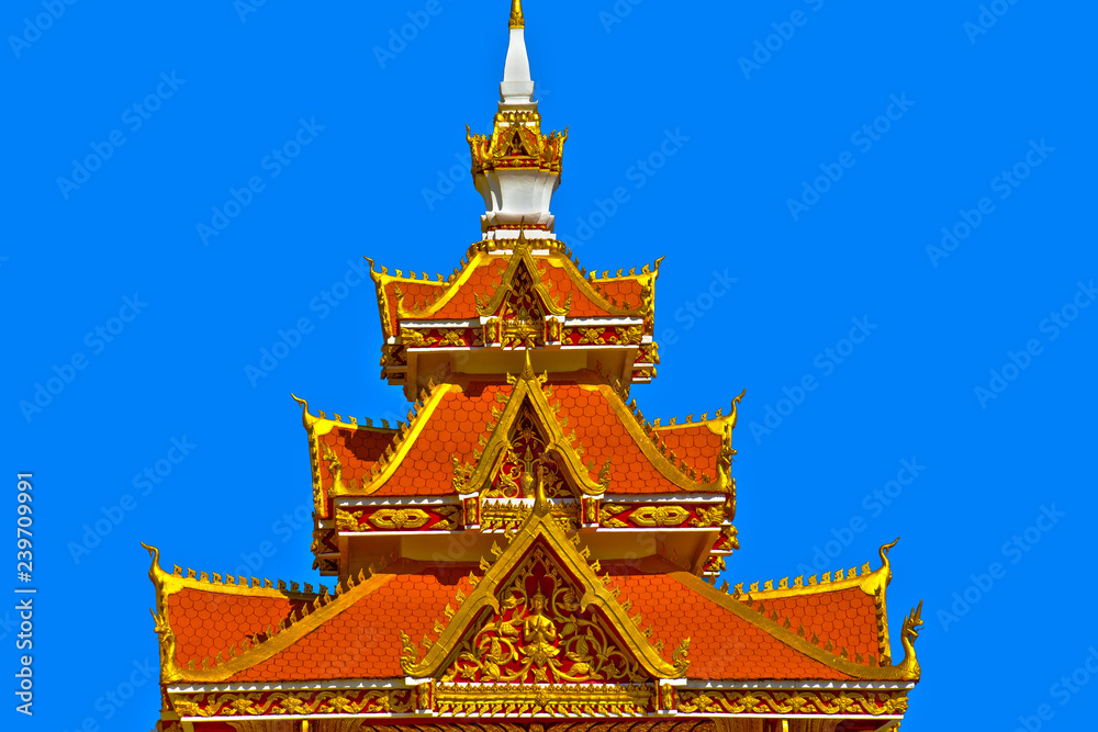 Fototapeta premium laos,ventiane ,pha that luang : roof temple