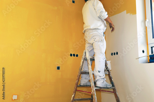Painting works, wall painting