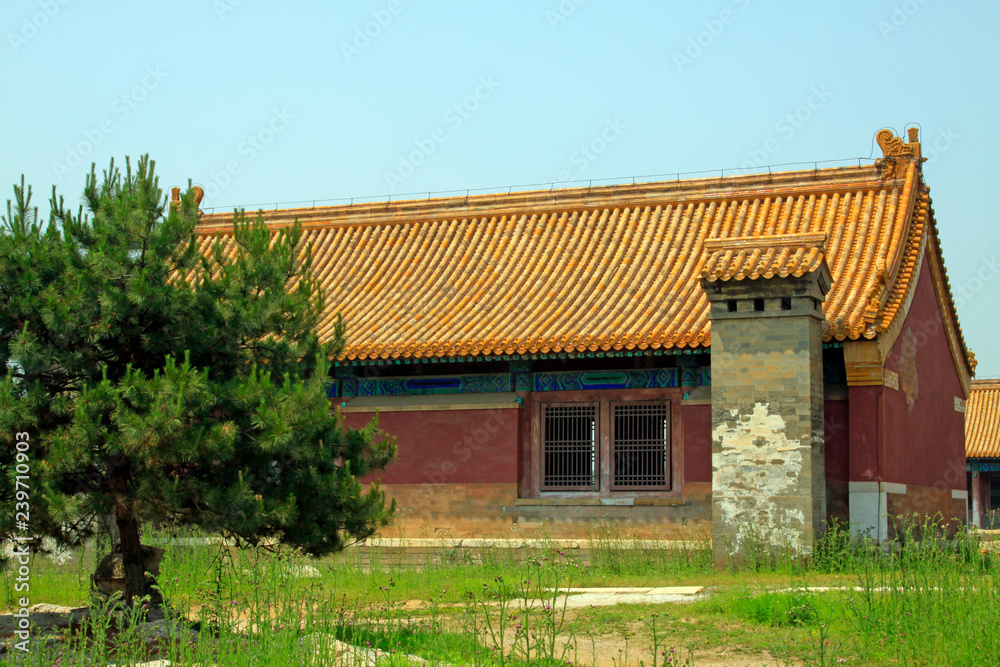 ancient Chinese traditional architectural style landscape, China