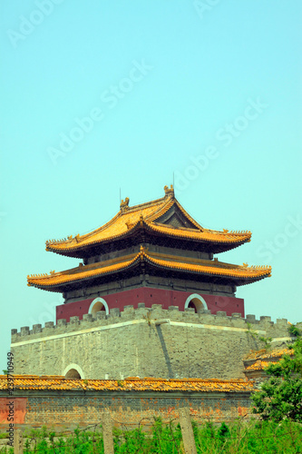 ancient Chinese traditional architectural style landscape, China