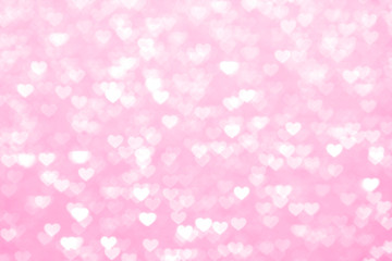 blur heart pink background beautiful romantic, glitter bokeh lights heart soft pastel shade pink, heart background colorful pink for happy valentine love card