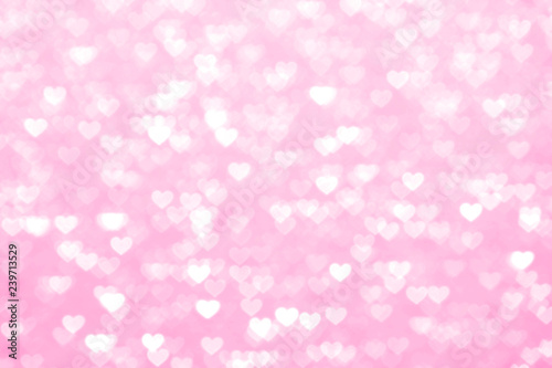 blur heart pink background beautiful romantic, glitter bokeh lights heart soft pastel shade pink, heart background colorful pink for happy valentine love card