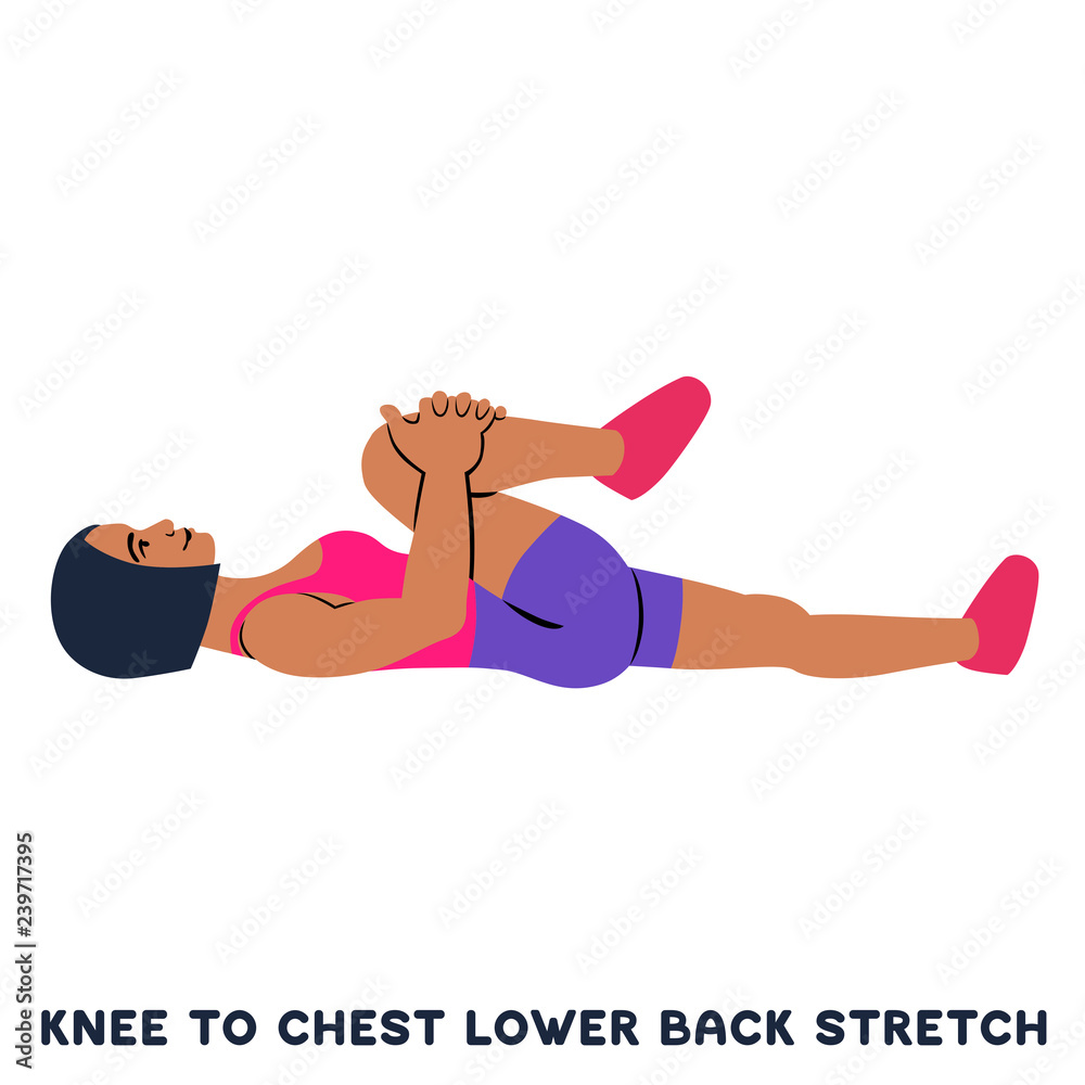 Knee to chest lower back stretch sale