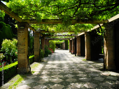Generalife Garden, Andalusia, Spain. Granada.