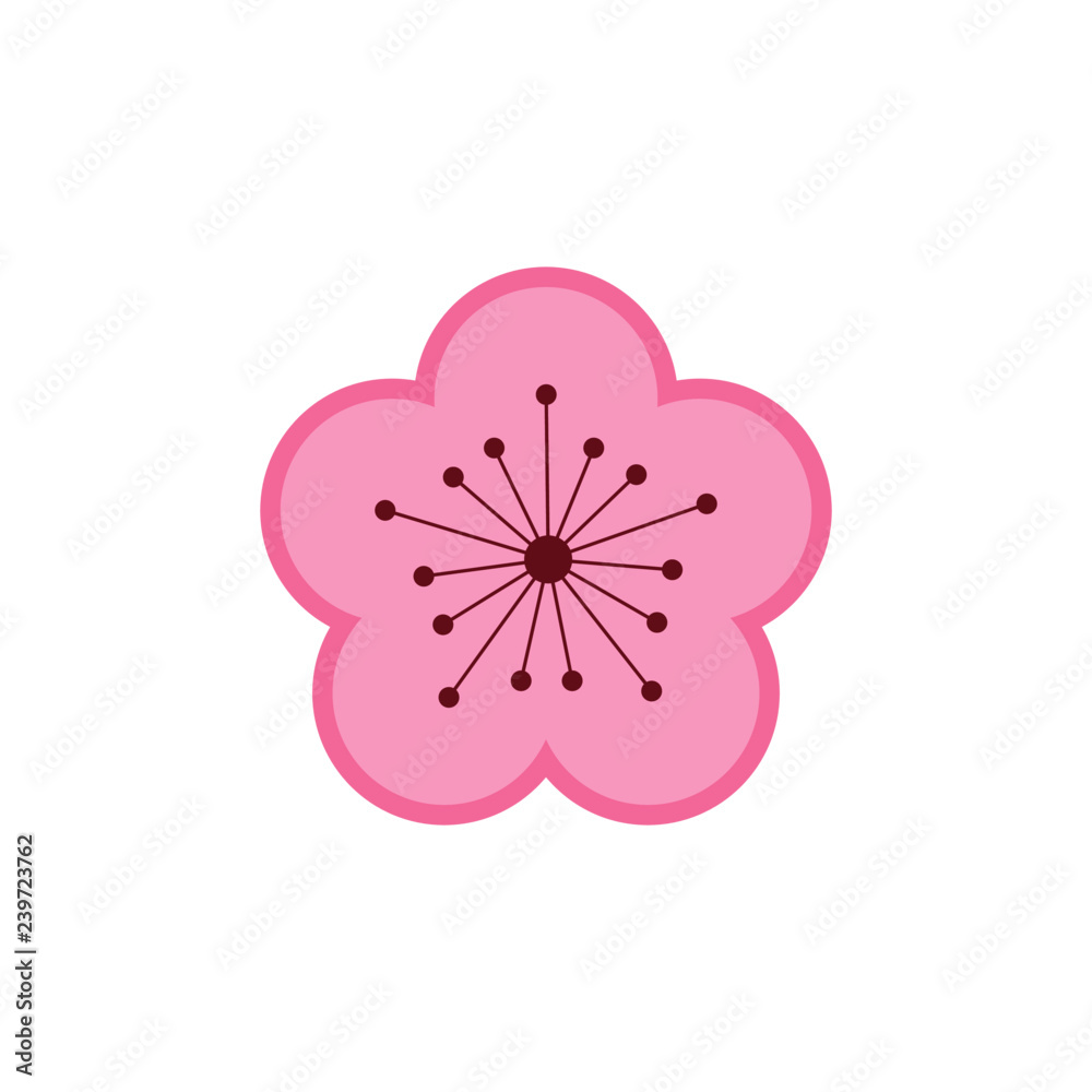 Plum blossom, national flower of taiwan
